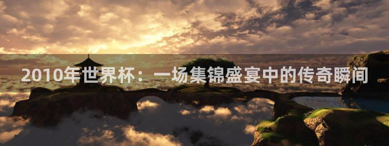 2026世预赛全部赛程：2010年世界杯：一场集锦盛宴中的传奇瞬间