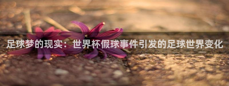 欧联杯直播：足球梦的现实：世界杯假球事件引发的足球世界变化